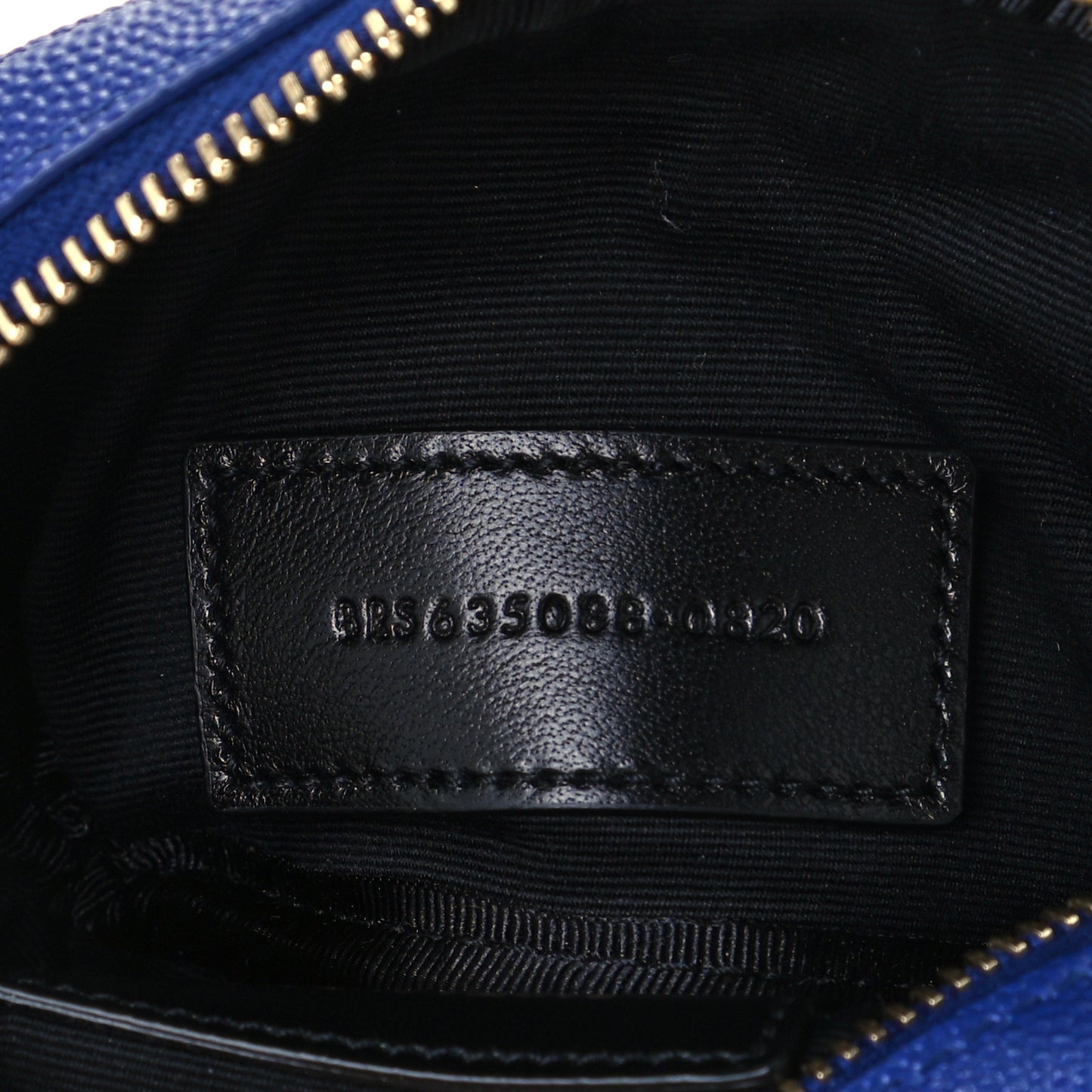 Grain De Poudre Matelasse Monogram Baby Lou Camera Bag Sapphire Blue