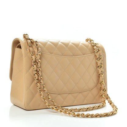 Chanel Caviar Quilted Jumbo Double Flap Beige Clair 3 of 10