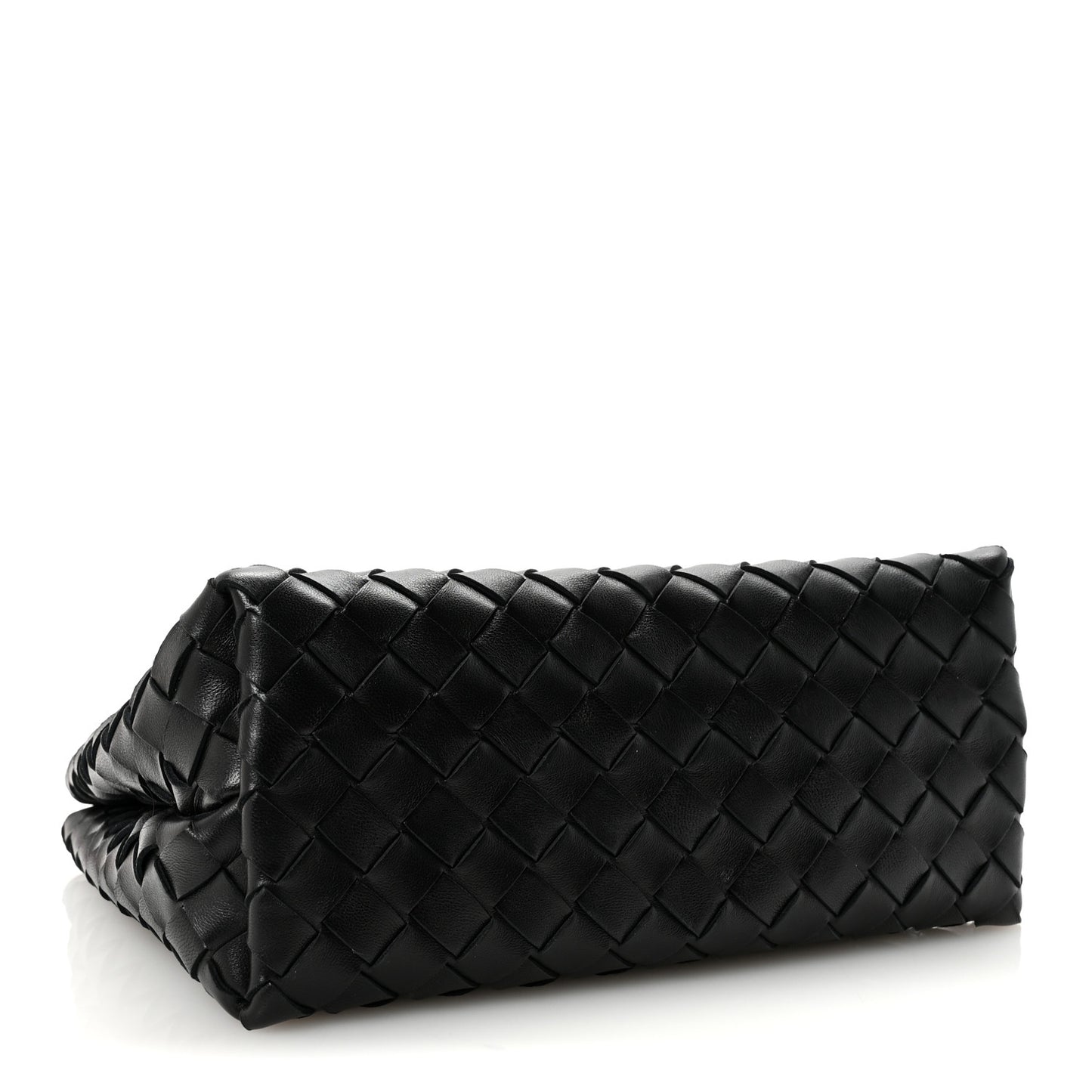 Nappa Intrecciato Small Andiamo With Chain Shoulder Bag Black