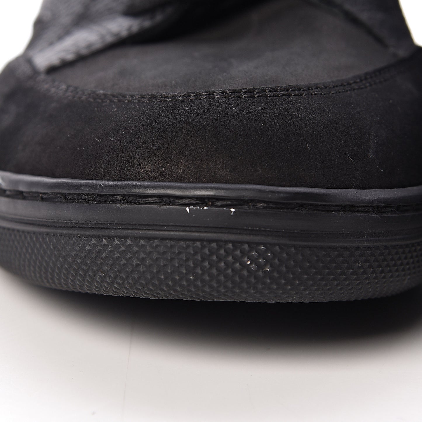 Calfskin Suede Monogram Cliff Top Wedge Sneakers 41 Black