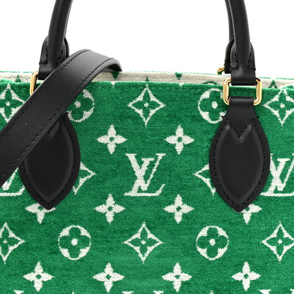 Louis Vuitton Jacquard Velvet Monogram Onthego PM Green 7 of 9