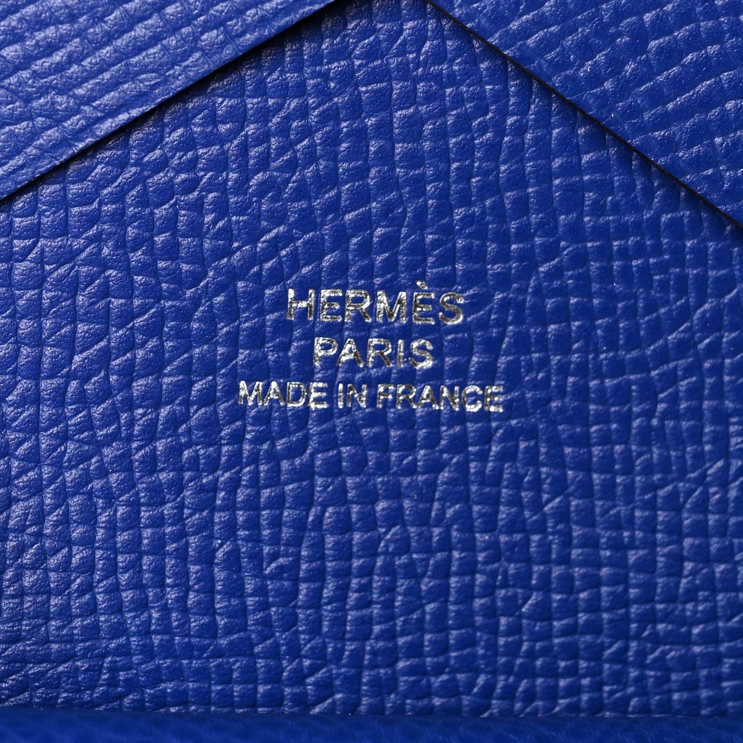 Hermes Epsom Calvi Duo Card Case Bleu Electrique 8 of 10