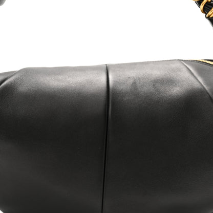Saint Laurent Lambskin Small Amalia Hobo Black 8 of 11