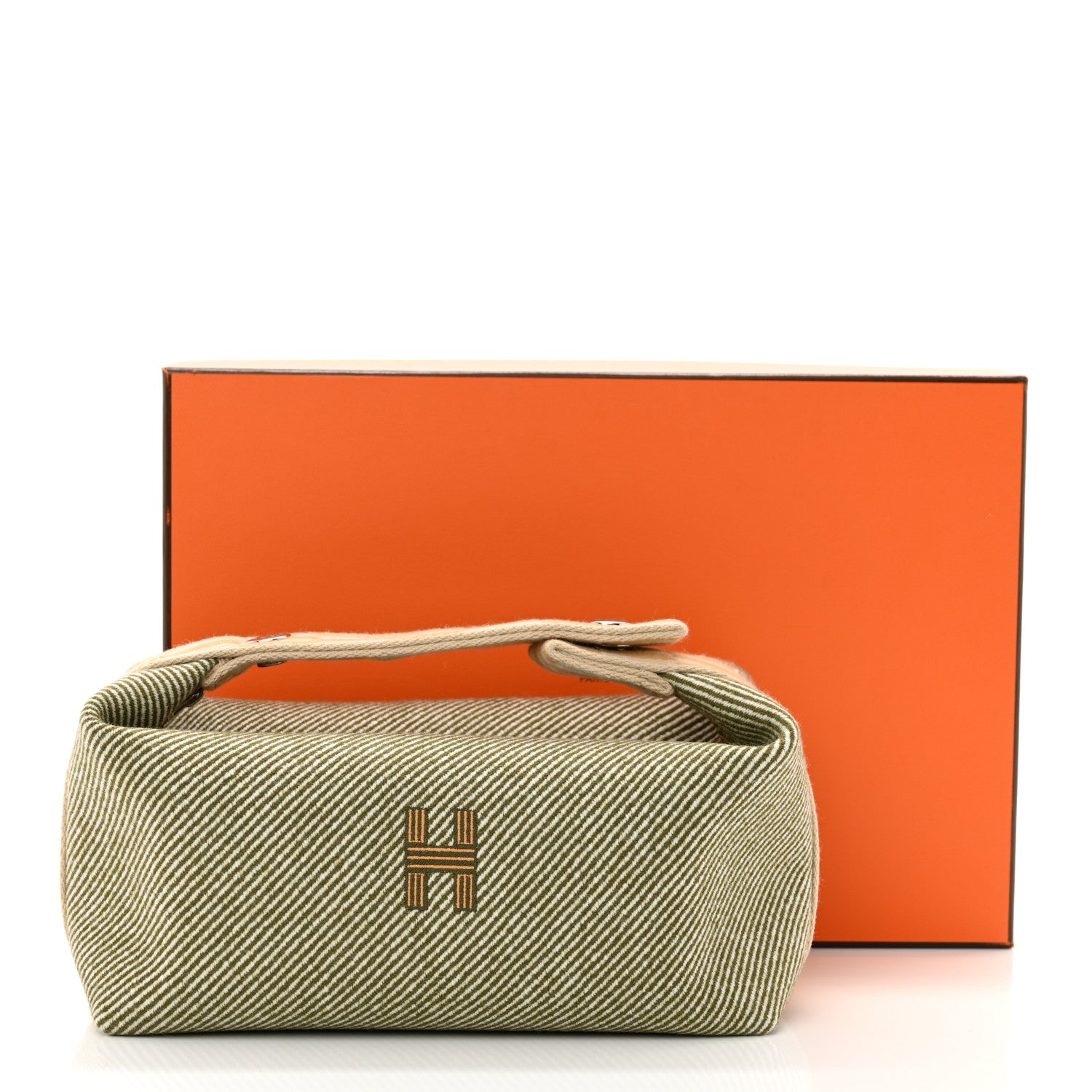 Hermes Wool Small Bride-A-Brac H Natte Pouch Vert Foret 10 of 10