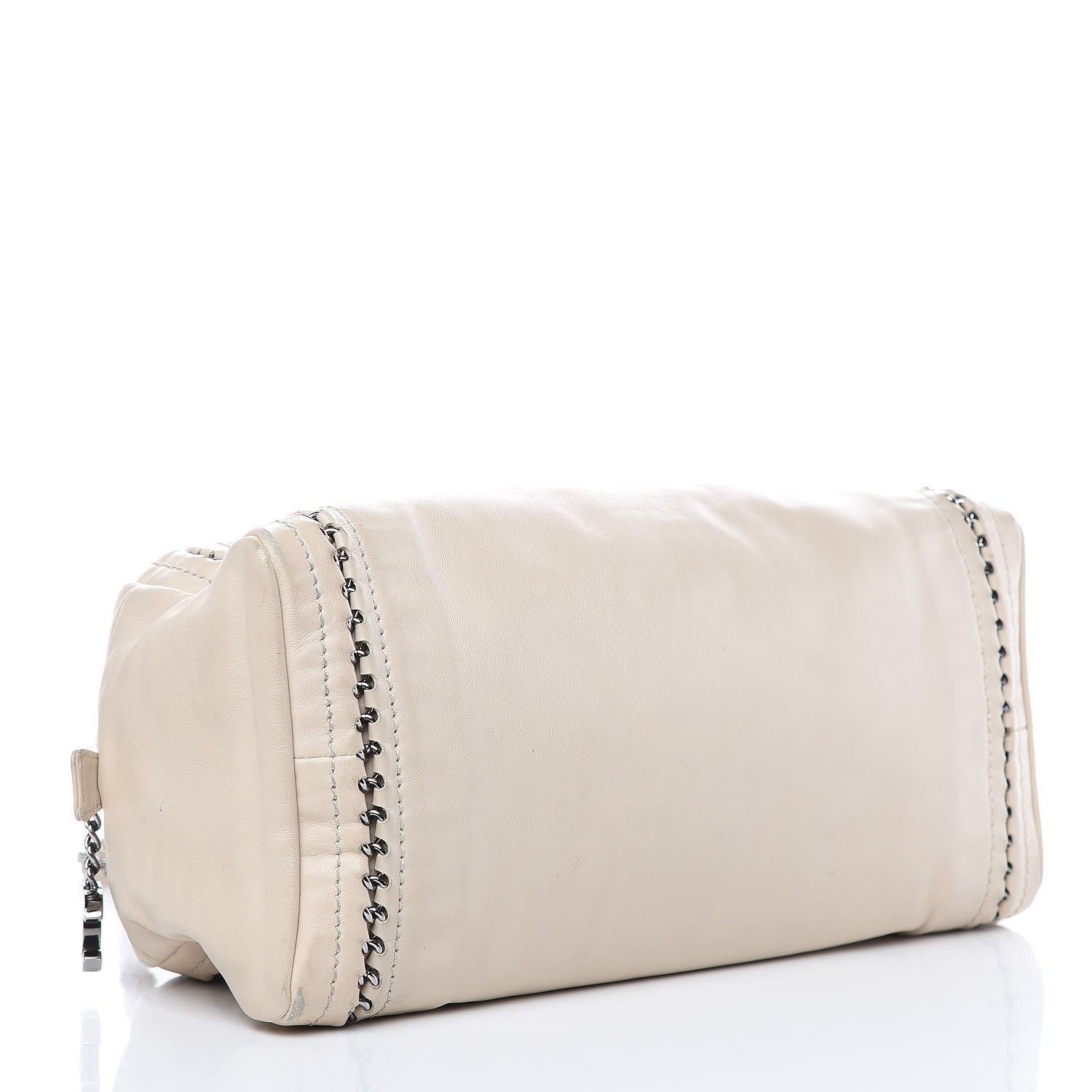 Chanel Smooth Calfskin Medium Luxe Ligne Bowler White 4 of 16