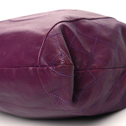 Chanel Caviar 31 Drawstring Tote Purple 10 of 10