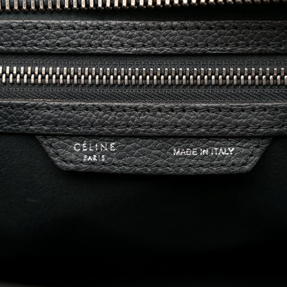 Celine Drummed Calfskin Micro Luggage Black 6 of 12