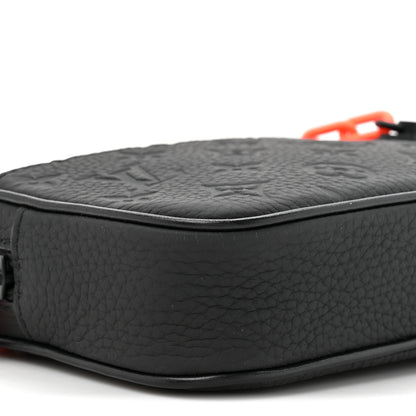 Louis Vuitton Taurillon Monogram Uniformes Solar Ray Soft Pochette Volga Belt Bag Black 9 of 9