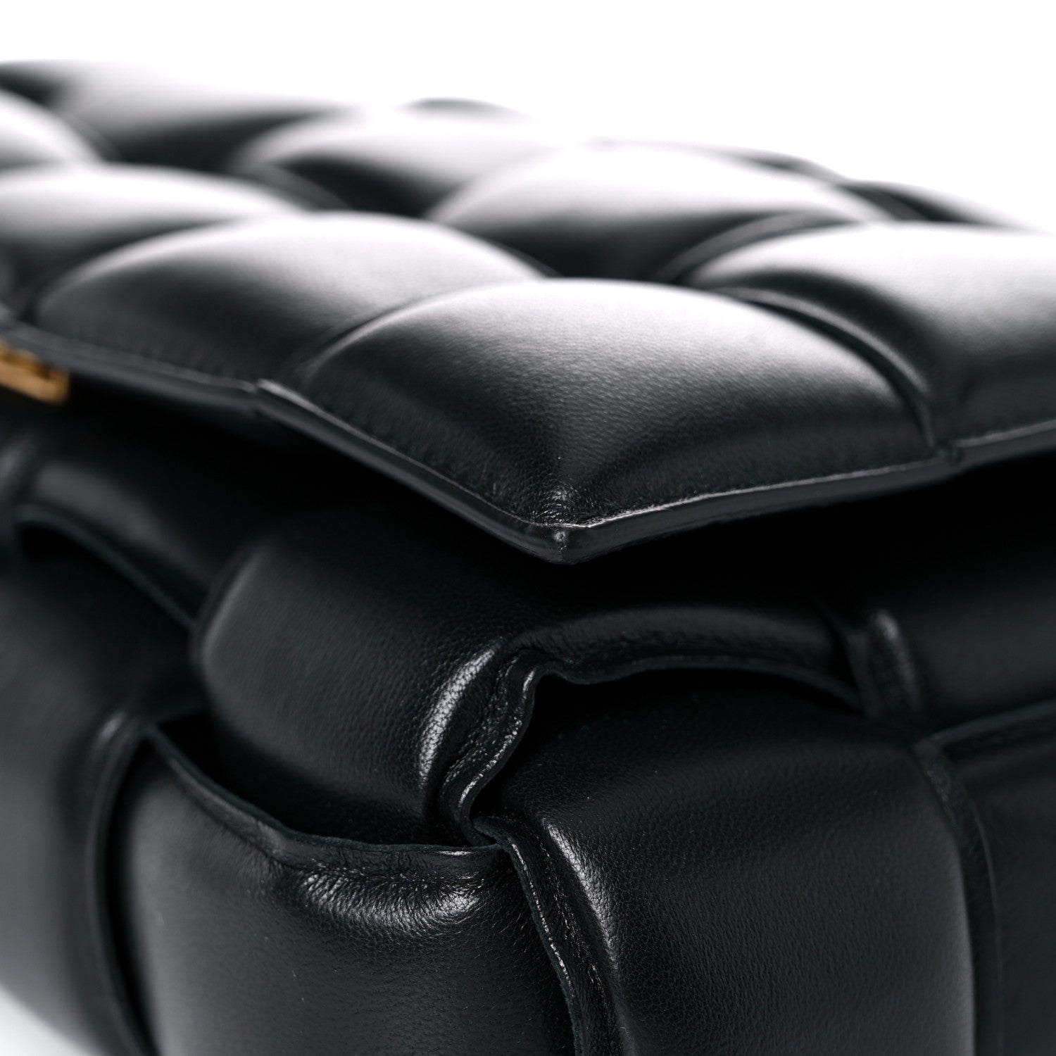 Bottega Veneta Nappa Maxi Intreccio Padded Cassette Crossbody Bag Black 8 of 10