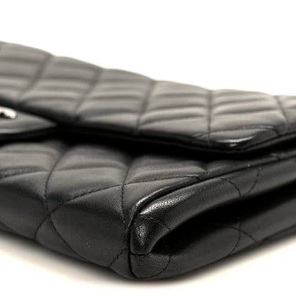 Chanel Lambskin Quilted Clutch With Chain Flap Black 11 of 12