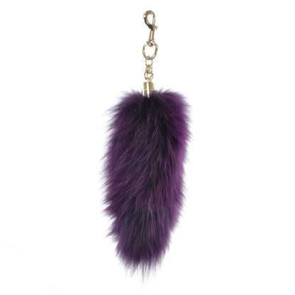 Gucci Fox Fur Charm Violet Purple 1 of 3