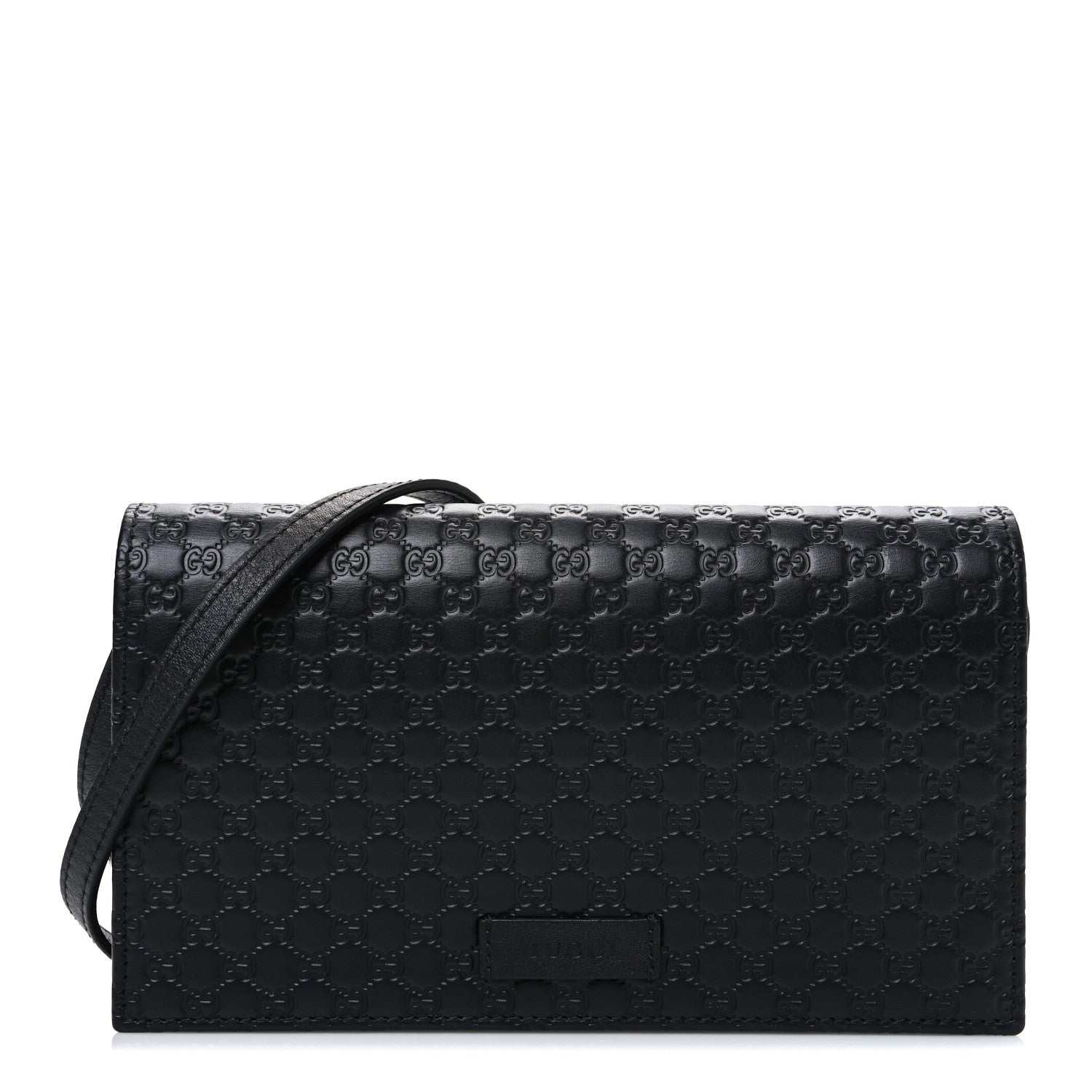 Gucci Microguccissima Crossbody Wallet Black 1 of 9