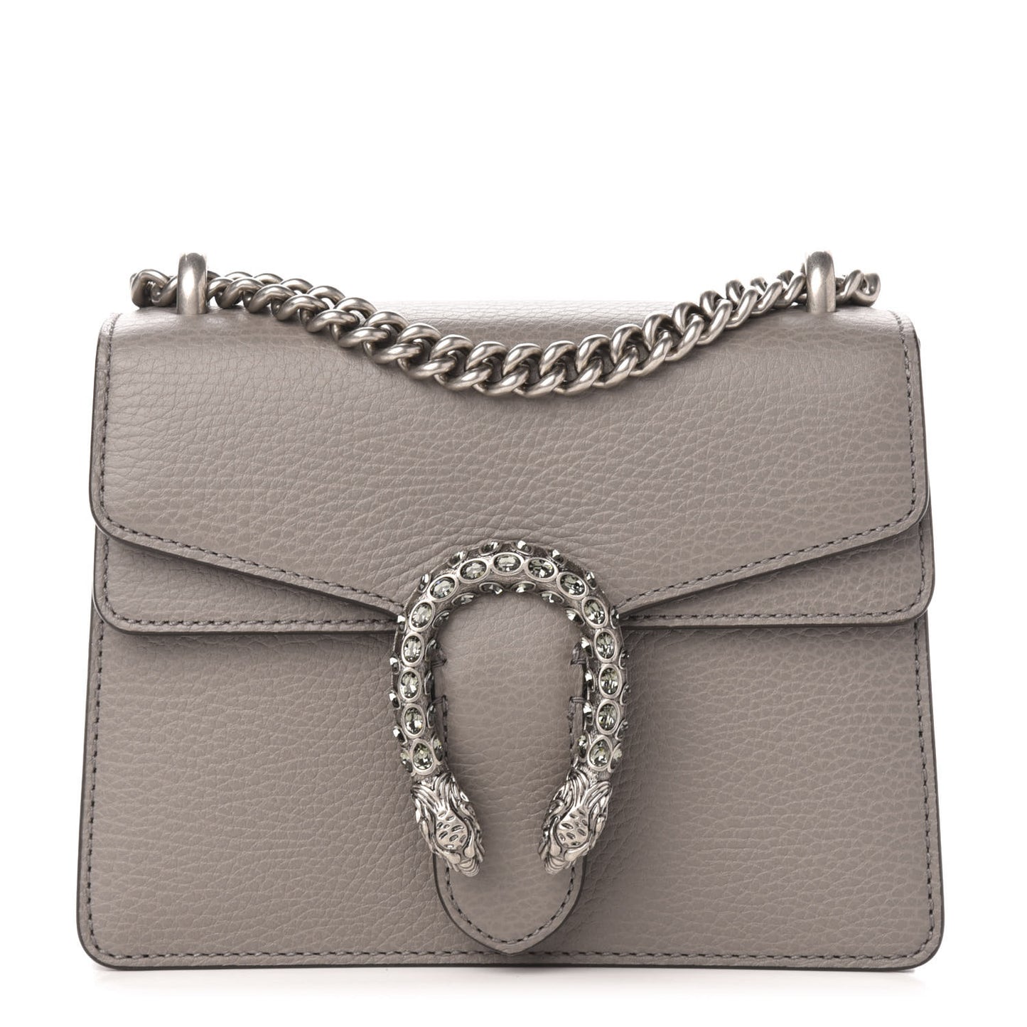 Calfskin Mini Dionysus Shoulder Bag Dusty Grey