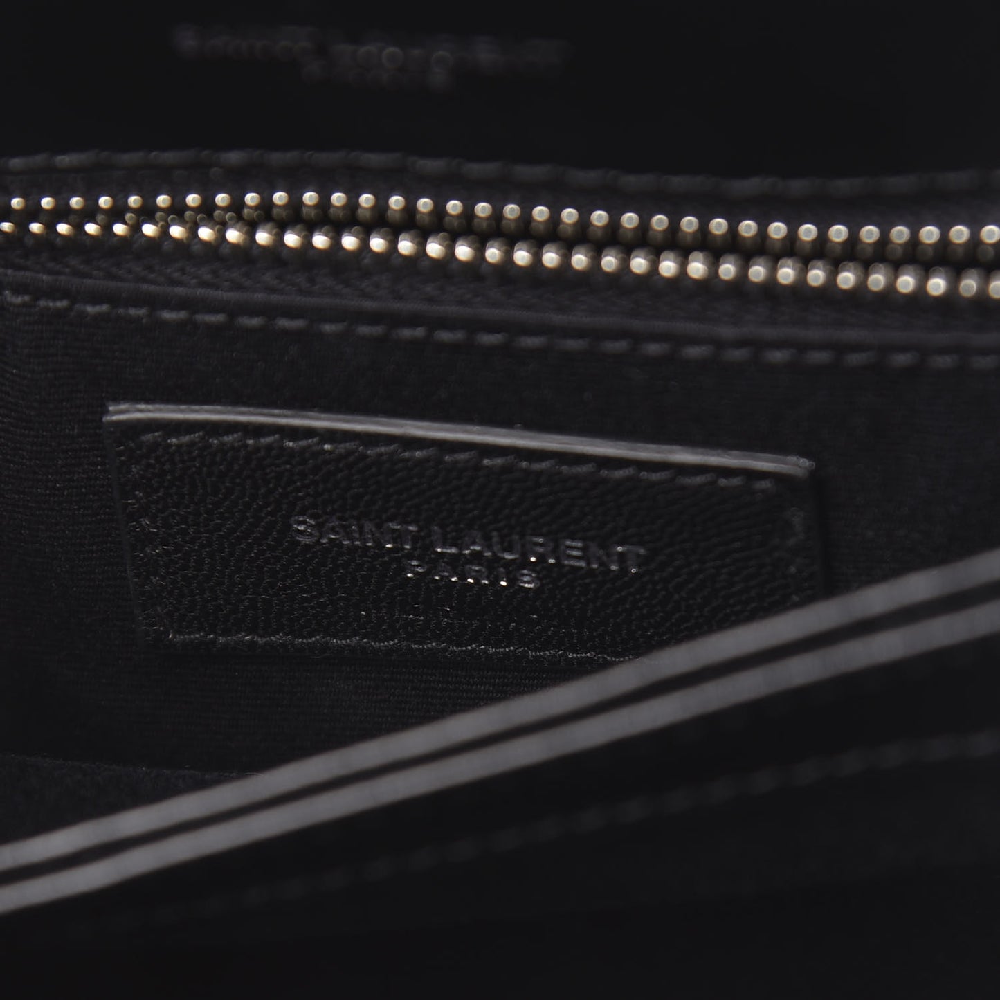 Calfskin Y Quilted Monogram Toy Loulou Crossbody Bag Black
