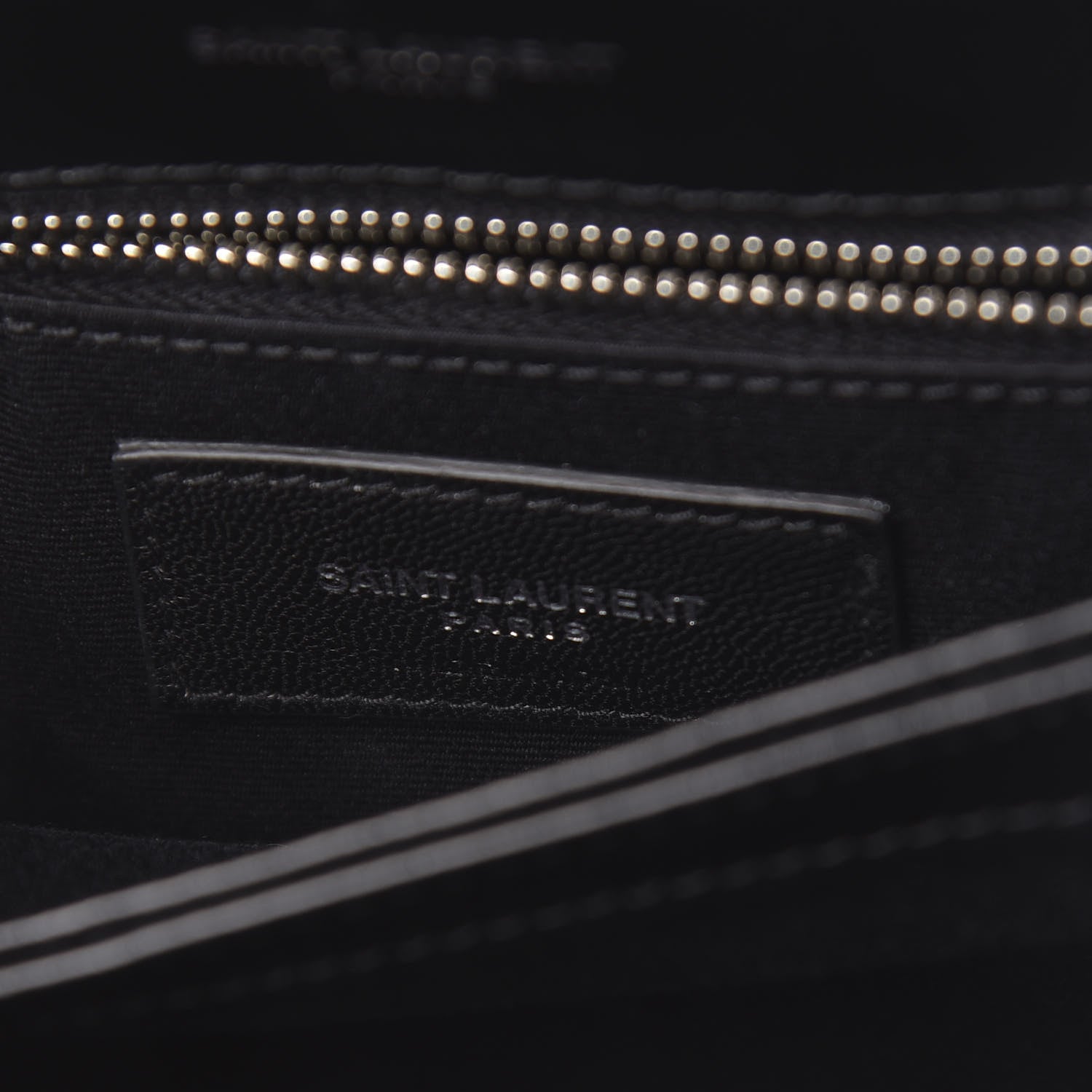 Saint Laurent Calfskin Y Quilted Monogram Toy Loulou Crossbody Bag Black 6 of 11