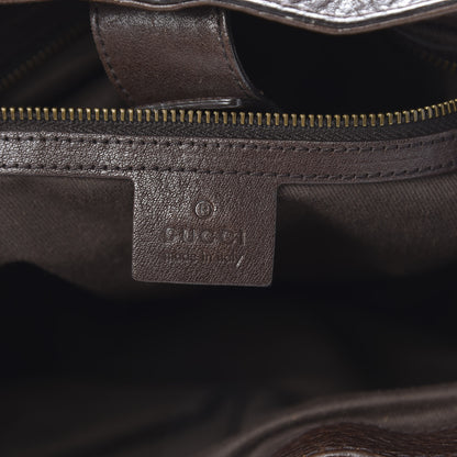 Gucci Monogram Medium Interlocking Icon Tote Dark Brown 6 of 11