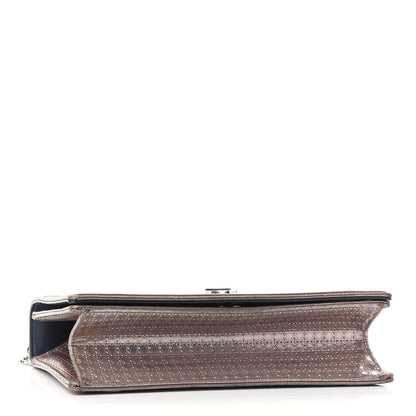 Christian Dior Metallic Patent Micro-Cannage Medium Diorama Flap Bag Pink 4 of 15