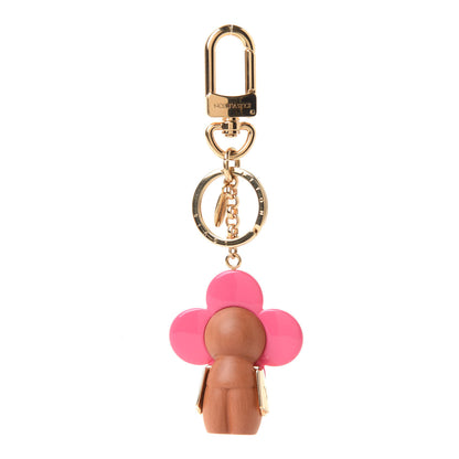 Louis Vuitton Resin Wood Vivienne Bag Charm Pink 2 of 5