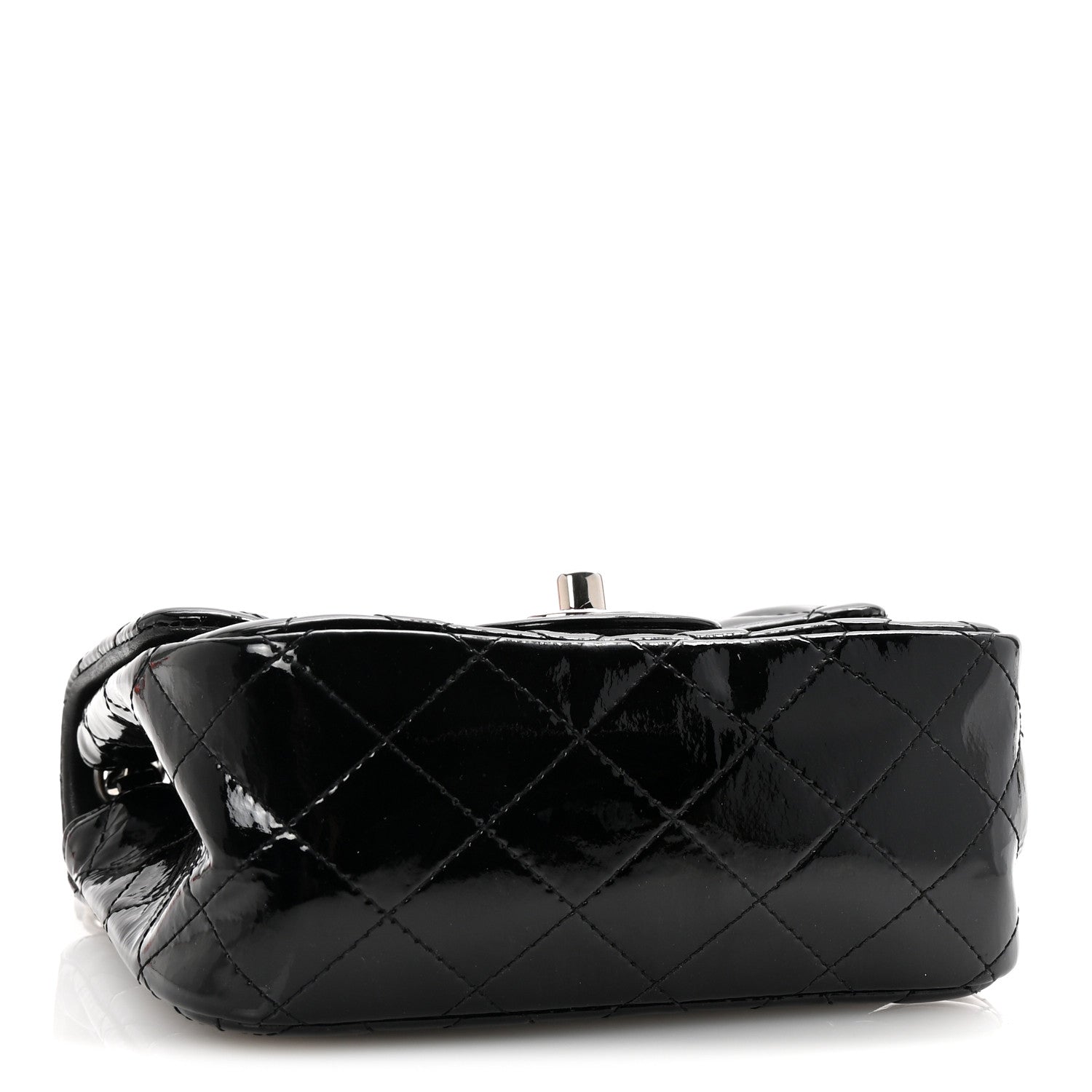 Chanel Patent Calfskin Quilted Mini Square Flap Black 4 of 10