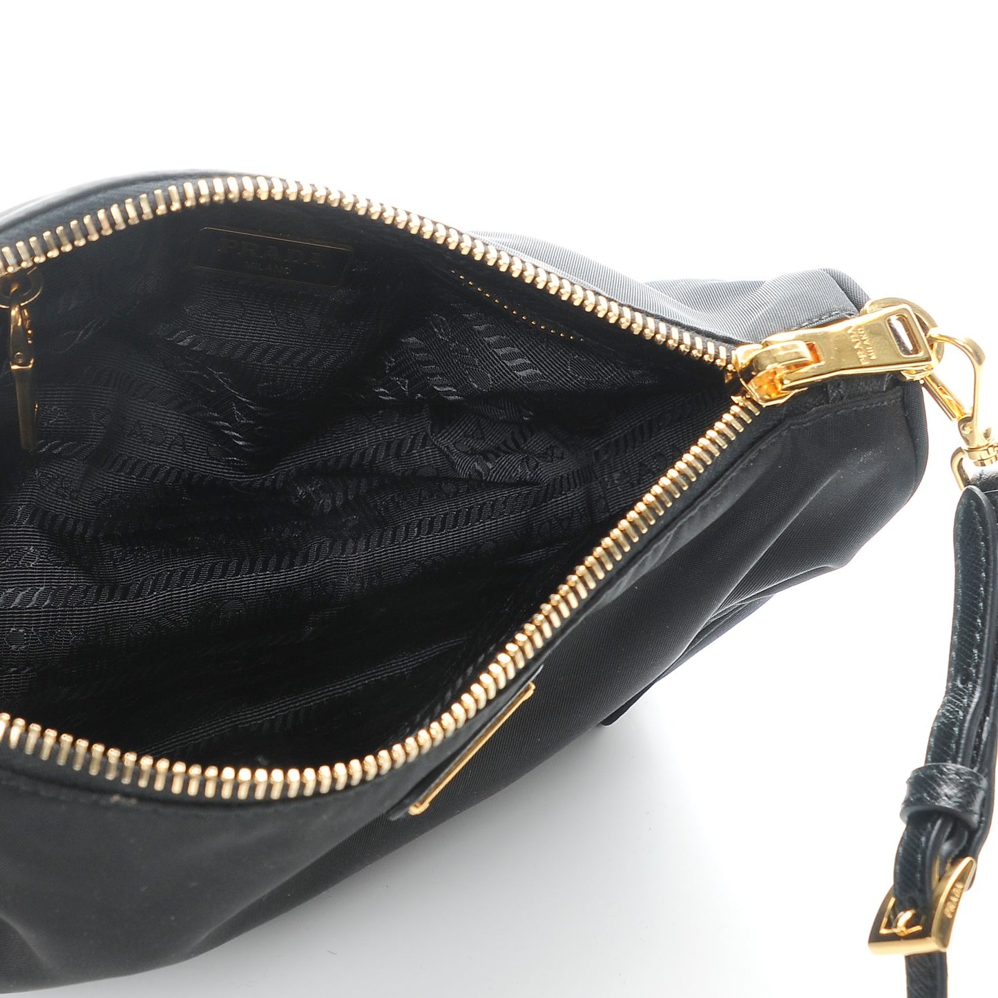 Tessuto Nylon Wristlet Nero Black
