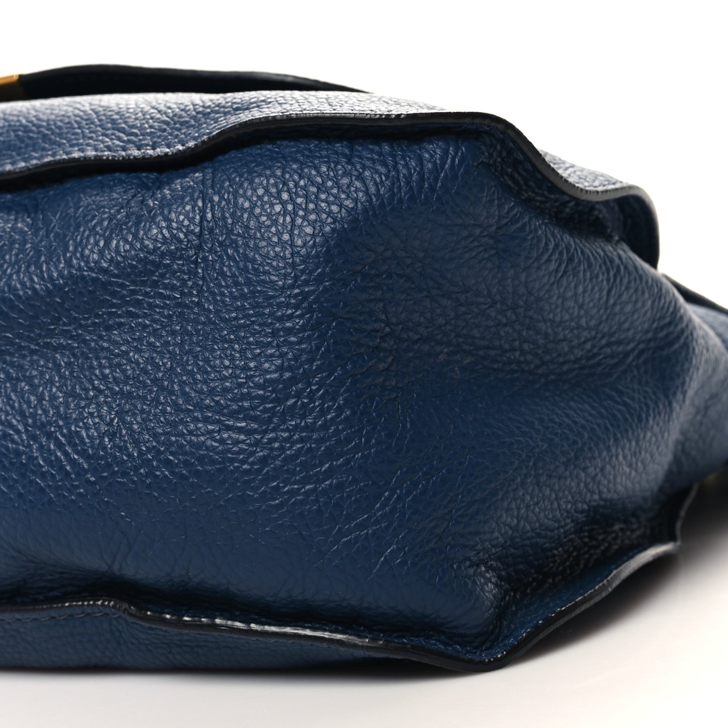 Calfskin Large Marcie Satchel Royal Navy