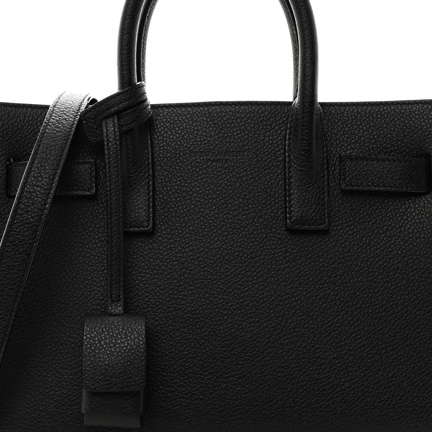 Saint Laurent Grained Calfskin Nano Sac De Jour Black 8 of 10