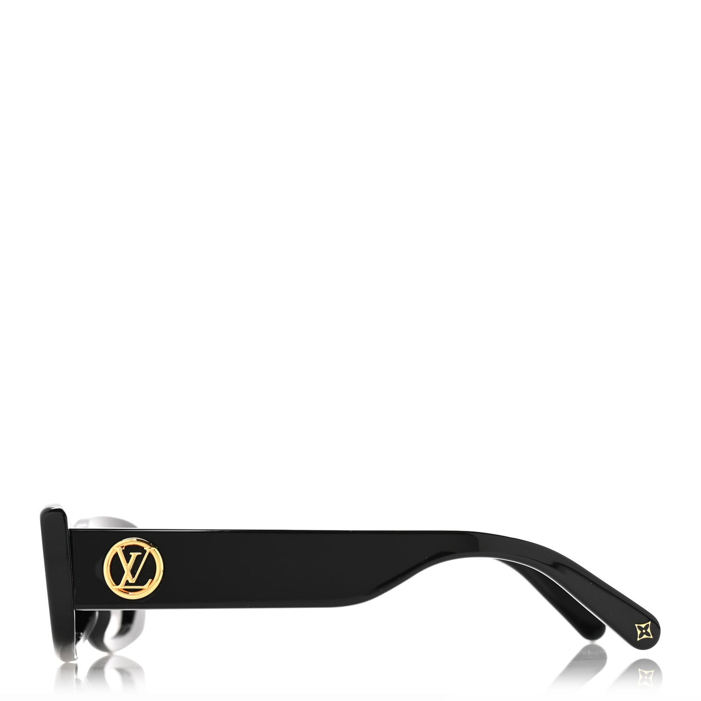 Acetate LV Circle Cat Eye Sunglasses Z2109W Black