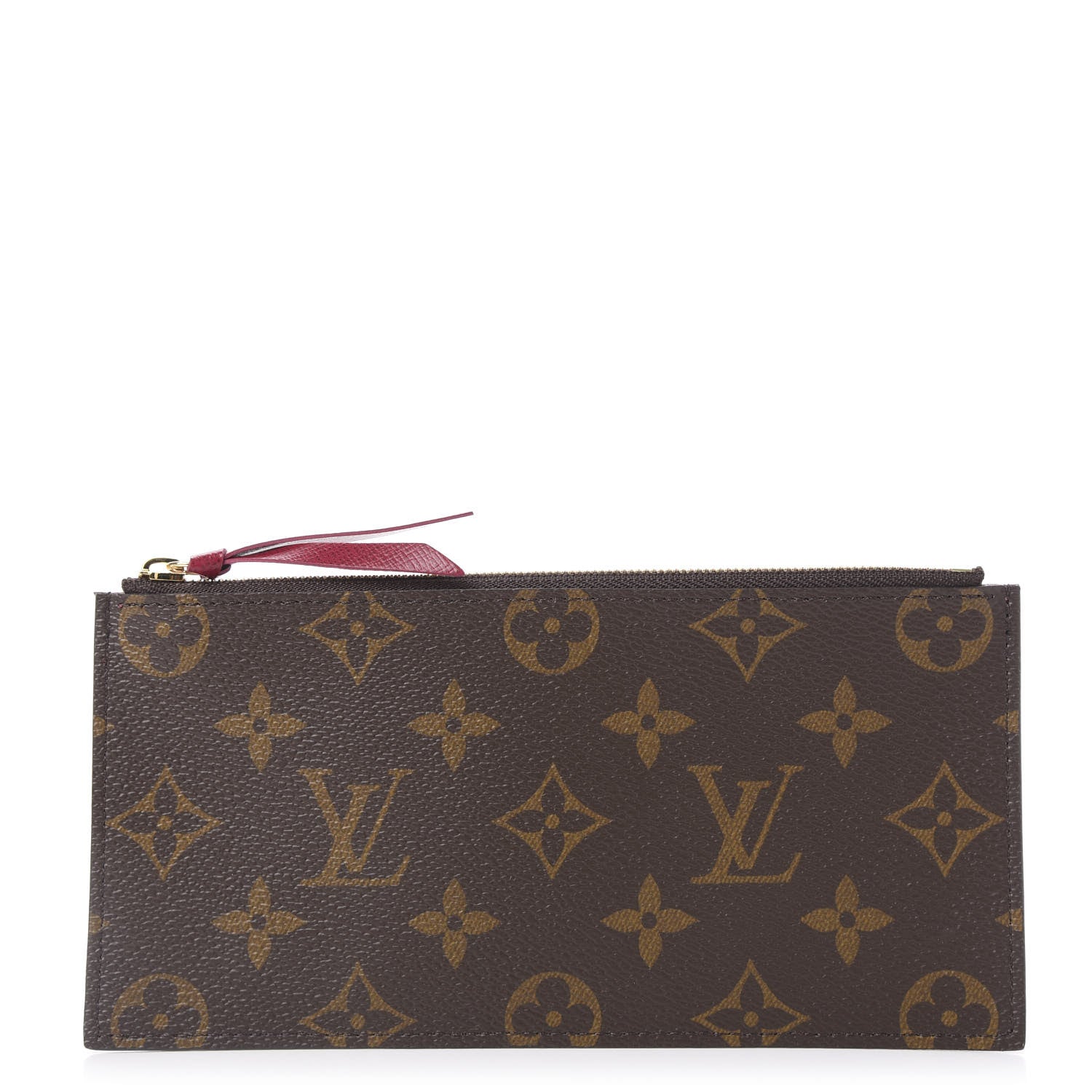 Louis Vuitton Monogram Felicie Chain Wallet Zippered Insert Fuchsia 1 of 8