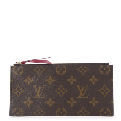 Louis Vuitton Monogram Felicie Chain Wallet Zippered Insert Fuchsia 1 of 8