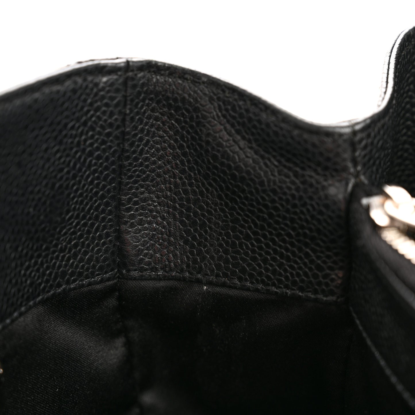 Caviar Quilted Grand Shopping Tote GST Black
