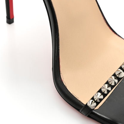 Christian Louboutin Kid Spiked So Me 100 Sandals 38 Black 12 of 14
