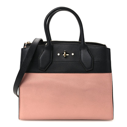 Louis Vuitton Calfskin City Steamer MM Magnolia Black 1 of 12