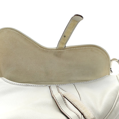 Christian Dior Calfskin Saddle Bag White 18 of 27