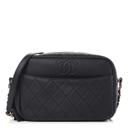 Chanel Caviar Quilted Medium Coco Tassel Camera Case Black 1 of 10