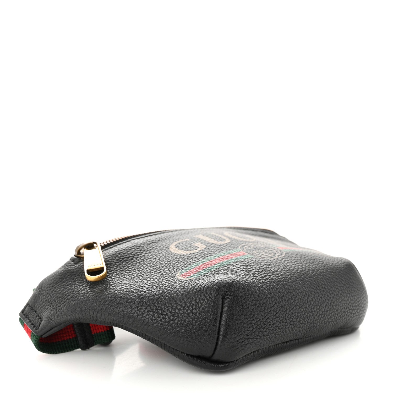 Gucci Grained Calfskin Small Logo Belt Bag Black 4 of 11