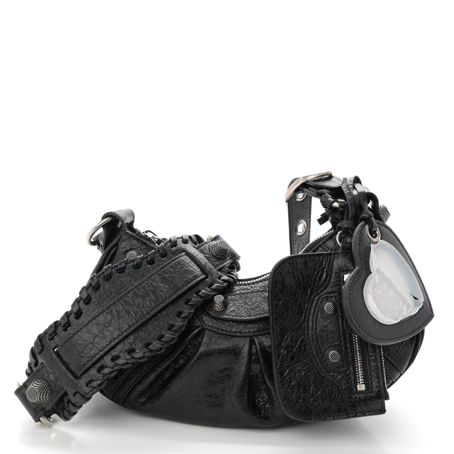 Balenciaga Agneau Arena Le Cagole Shoulder Bag XS Black 3 of 11