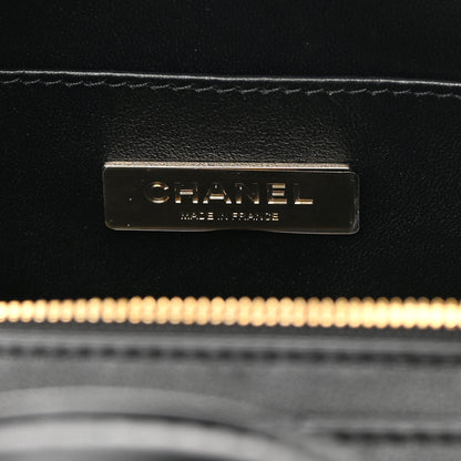 Chanel Calfskin Quilted Small Studded Square Vanity Case Black 6 of 12