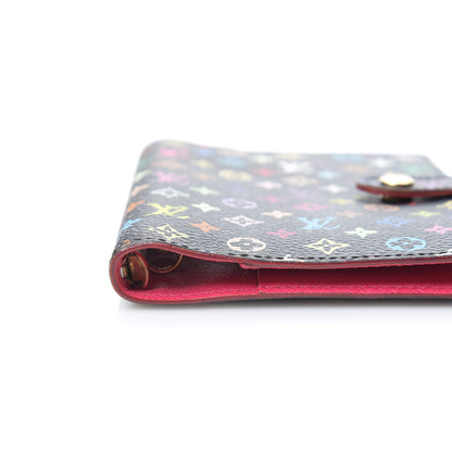 Louis Vuitton Monogram Multicolor Small Ring Agenda Cover Black Grenade 6 of 9
