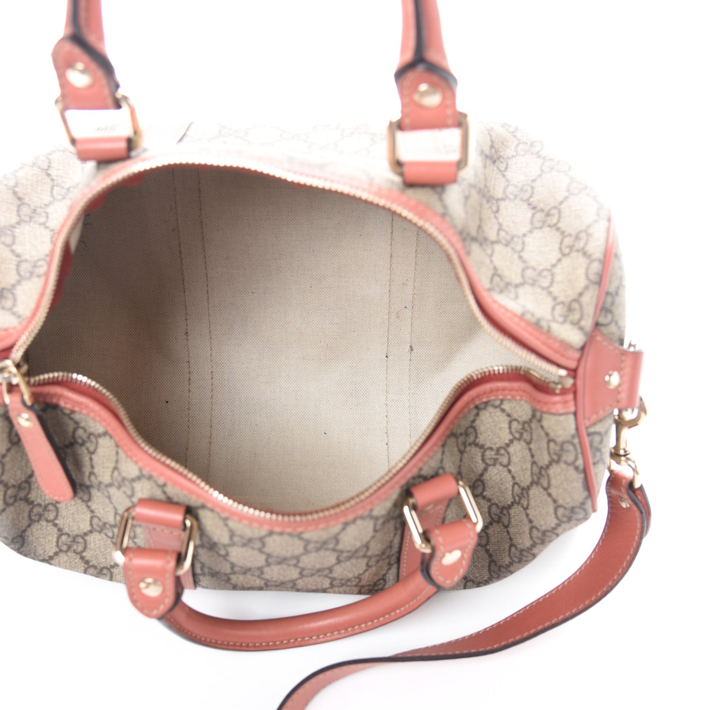 GG Supreme Monogram Small Joy Boston Pink