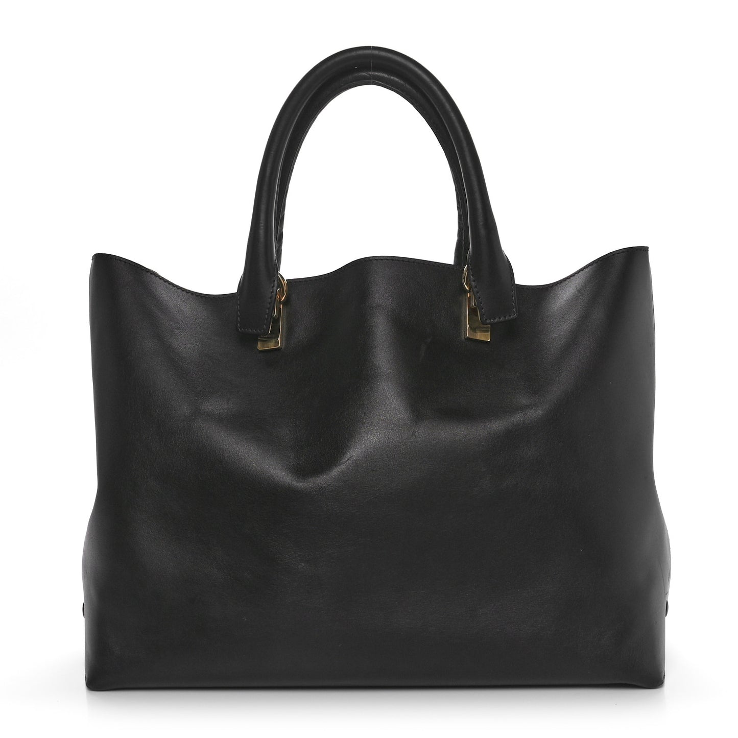Grained Calfskin Baylee Tote Street Black