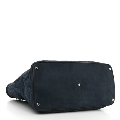 Chanel Iridescent Calfskin Quilted Small Sea Hit Tote Navy 4 of 13