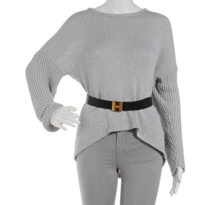 Hermes Togo Box Reversible Cadena 32mm H Belt Gold and Noir 75 2 of 6