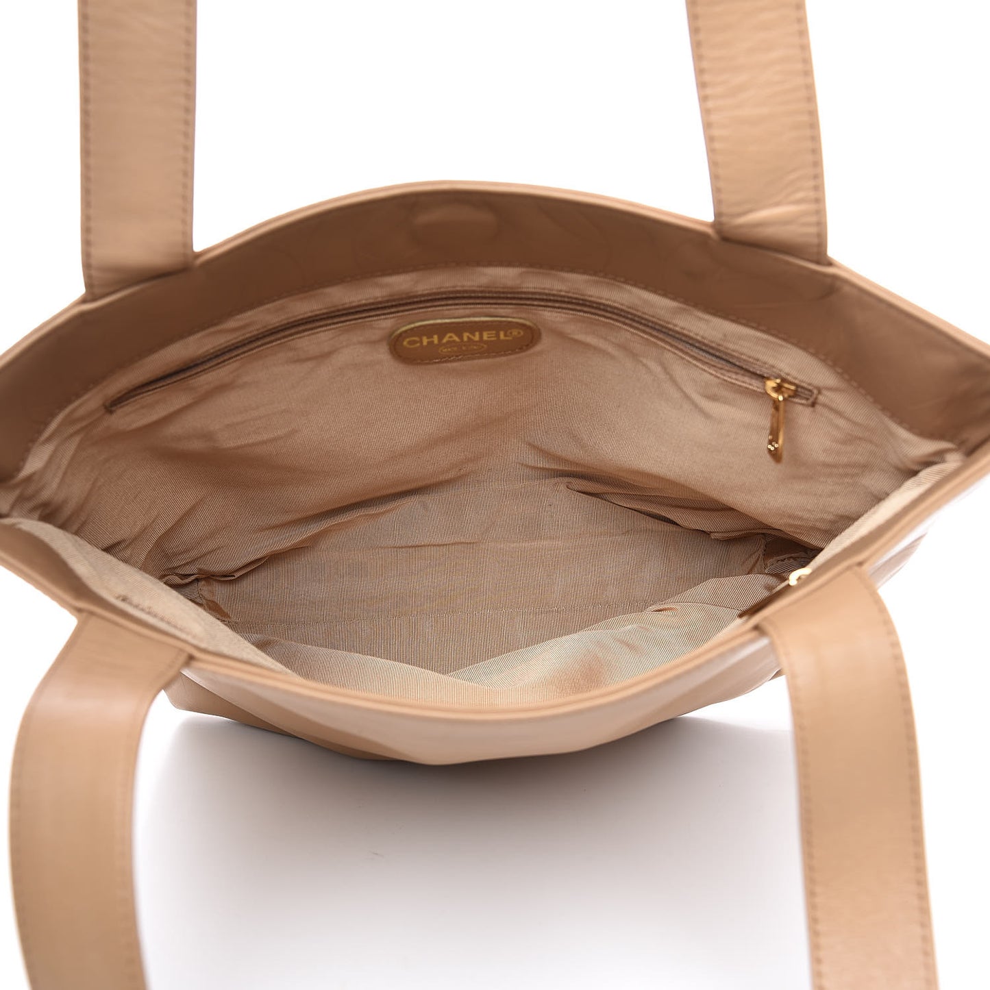 Lambskin CC Tote Beige