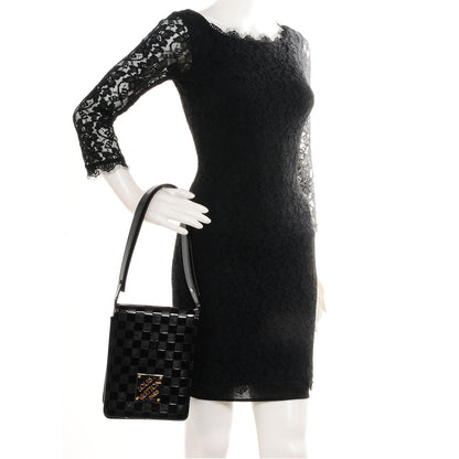 Louis Vuitton Damier Vernis Club Bag Black 2 of 7