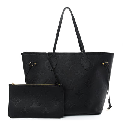 Louis Vuitton Empreinte Monogram Giant Neverfull MM Black 3 of 9