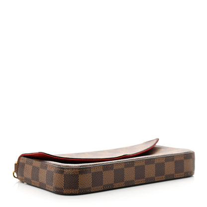 Louis Vuitton Damier Ebene Pochette Felicie Chain Wallet 5 of 13