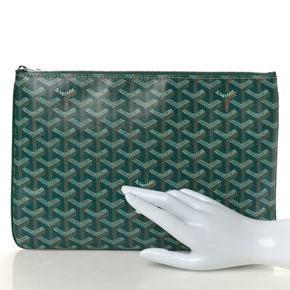 Goyard Goyardine Senat Pochette MM Green 2 of 7