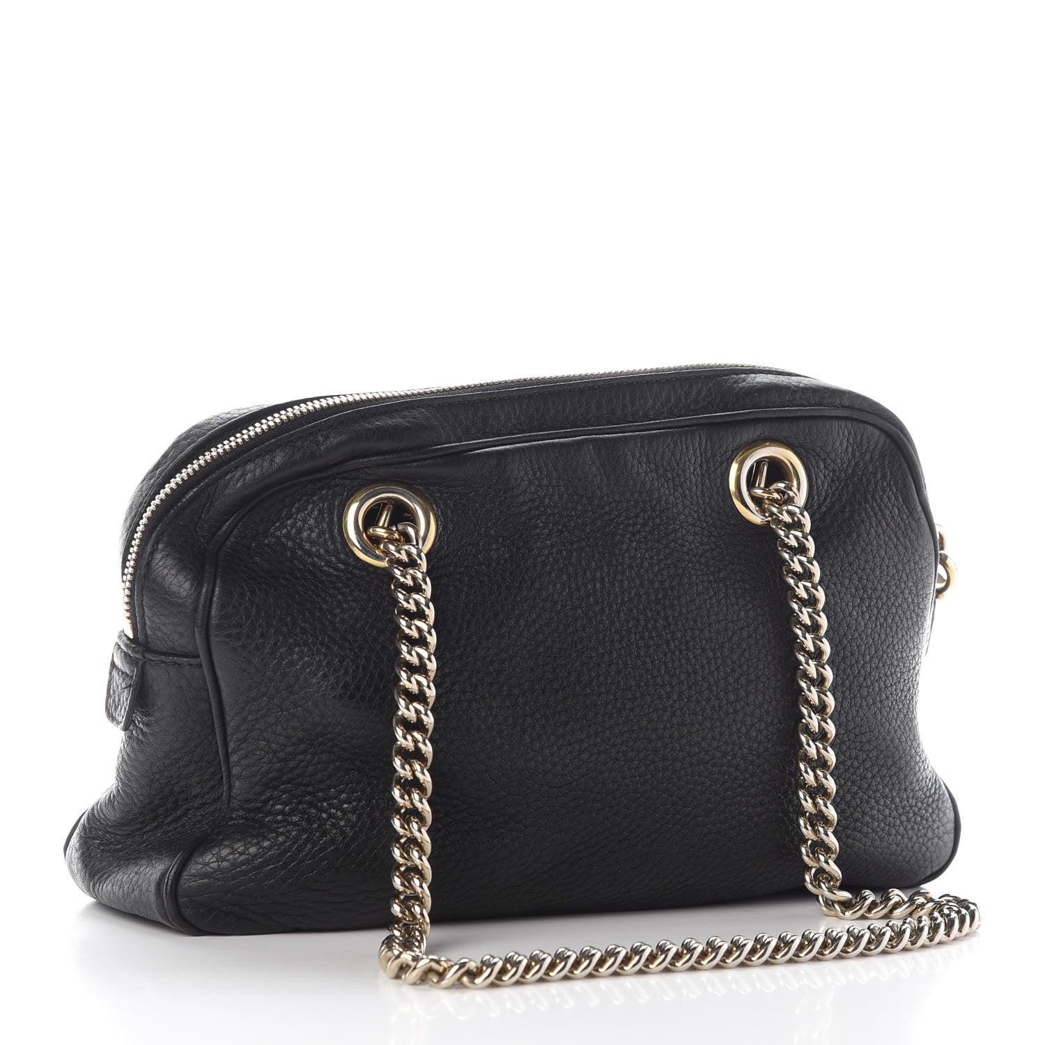 Gucci Pebbled Calfskin Small Soho Bowler Black 3 of 14