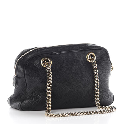Gucci Pebbled Calfskin Small Soho Bowler Black 3 of 14