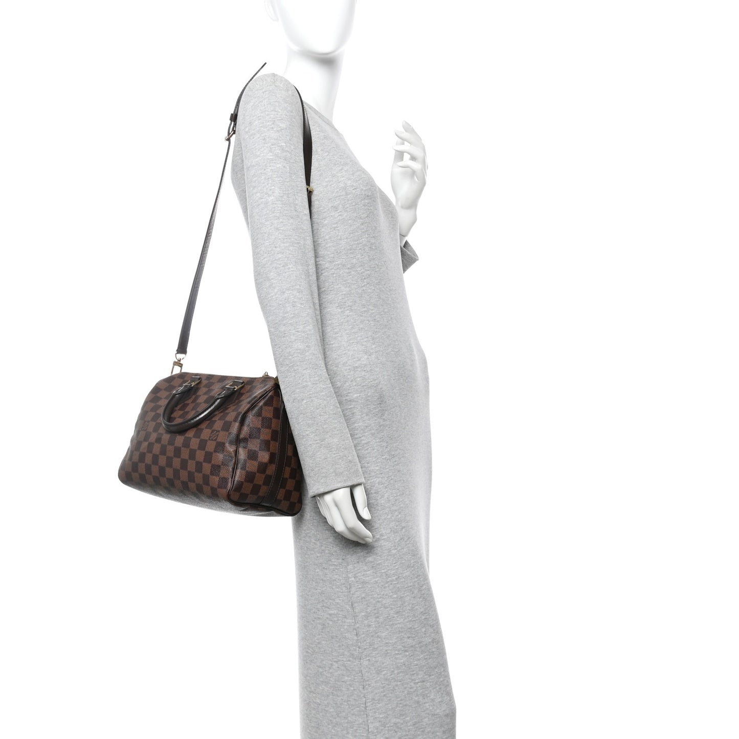 Damier Ebene Speedy Bandouliere 25